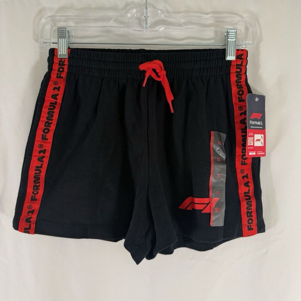 New Formula 1 Shorts Women's XS Black Pull On Drawstring 3" Inseam Hybrid